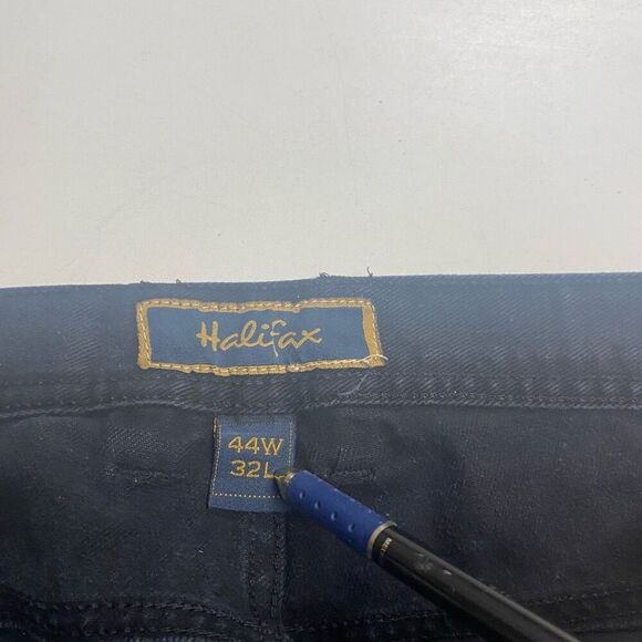 HALIFAX Men’s Black Jeans Size 44W 32L HAND MEASURES‎ SHORTER SEE PICTURE - Picture 4 of 7